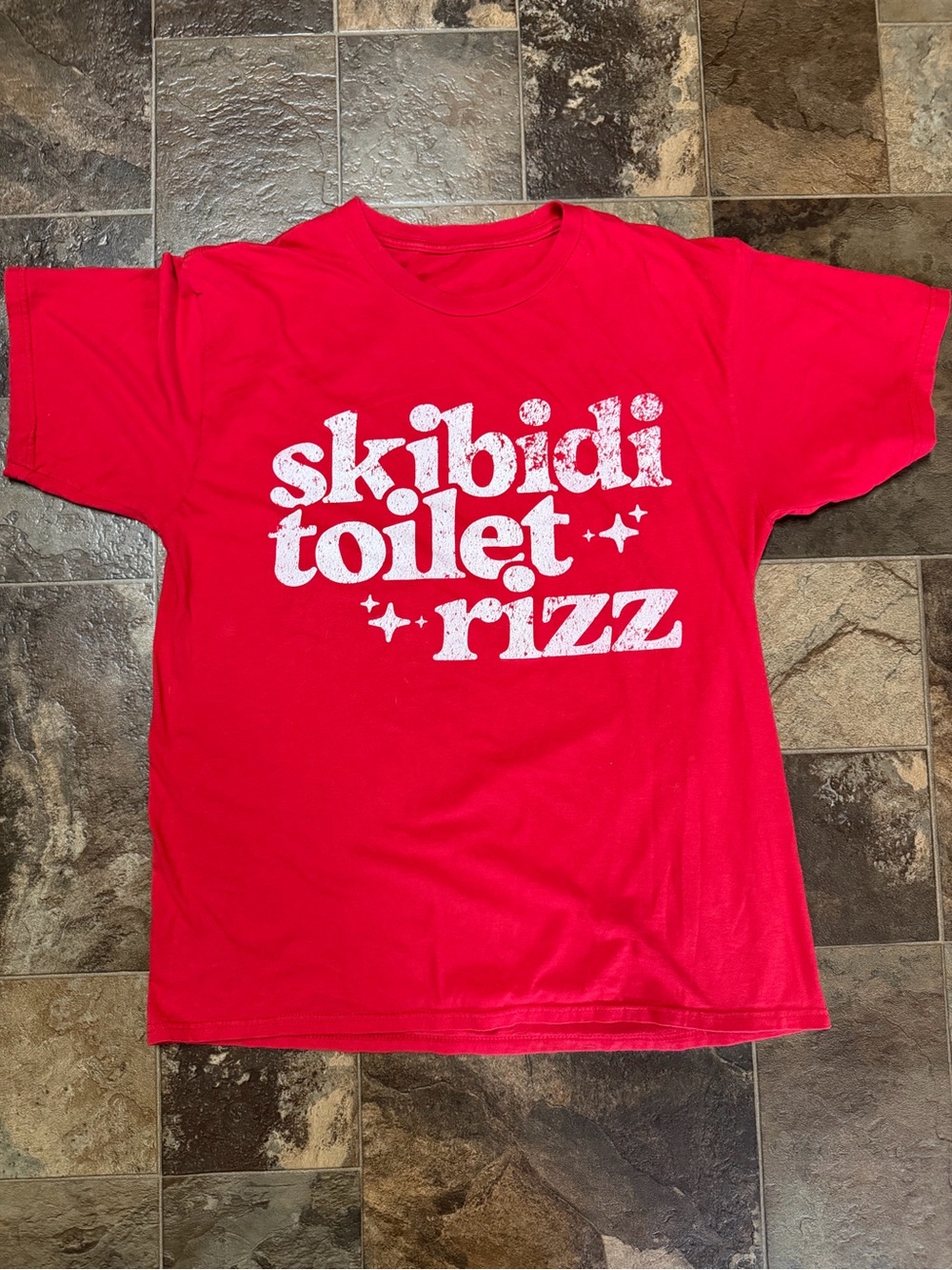 Skibidi Toilet Rizz Red T-Shirt